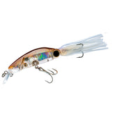 Duel Yo-Zuri 3D Squirt red-brown front view showing lifelike action