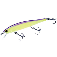Yo-Zuri 3DB Jerkbait 110 front view shows lifelike minnow shape with flat sides for stop-and-go action.