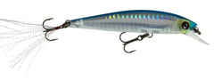 Duel Yo-Zuri 3DB jerkbait Prism Silver Blue showing suspending mid-water action for big bass