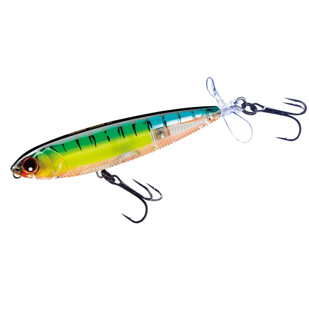 Yo-Zuri 3DB Prop Topwater Lure front view shows eye detail and lifelike pattern for attraction