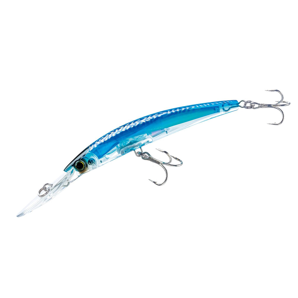 Duel Yo-Zuri Crystal 3D Minnow front view highlights prism finish to attract fish