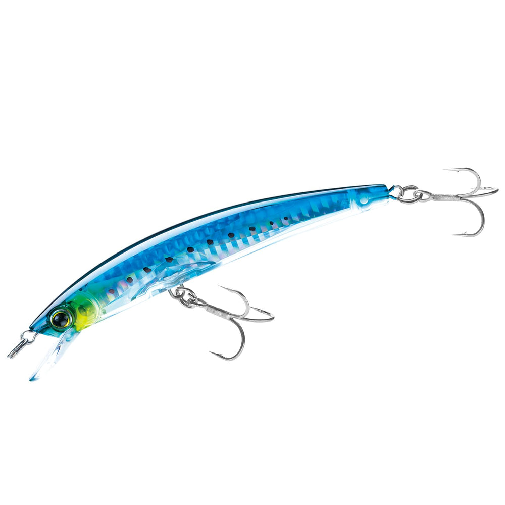 Duel Yo-Zuri Crystal 3D Minnow Sardine front view for vivid reflections that attract bites