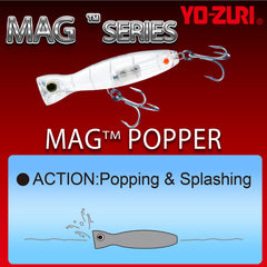 Duel YO-Zuri Mug Popper ring and hook detail built for saltwater use