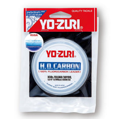Duel Yo-Zuri H.D. Carbon leader, clear 30 lb, 30 yd, blends underwater for stealth.