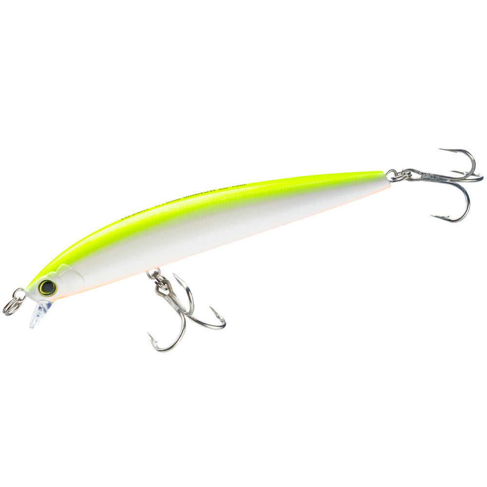 Duel Yo-Zuri Hydro Minnow LC Pearl Chartreuse 170mm side view for long-range casting
