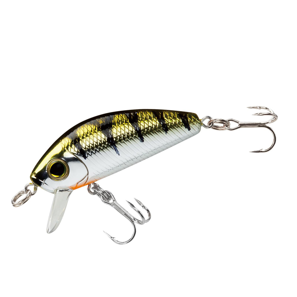 Yo-Zuri L-Minnow Yellow Perch water action shows controlled-depth sinking.