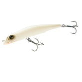 Duel Yo-Zuri Mag Darter bone lure 105mm shows long cast potential and bone color.