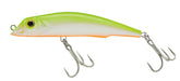 Duel Yo-Zuri Mag Darter inverted face close-up highlighting the darting action.