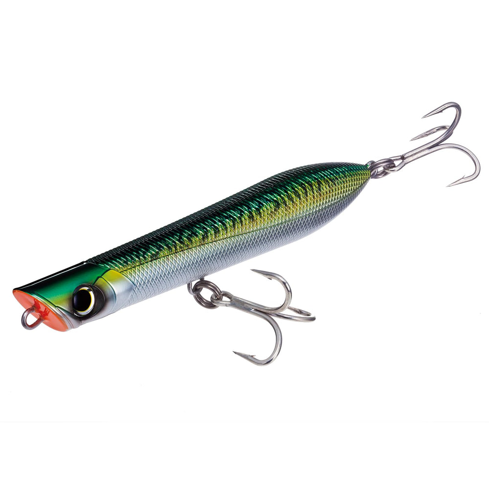 Duel Yo-Zuri R1172-CM surface cruiser lure in mackerel finish attracting large gamefish at surface