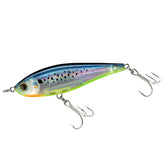 Duel Yo-Zuri R1348-MDG 3D Inshore Twitch Bait front view shows Mardi Gras color and balanced profile
