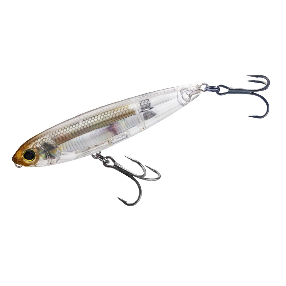 Duel Yo-Zuri R1350-RGLM lure front view reveals realistic 3D finish for lifelike presentation.