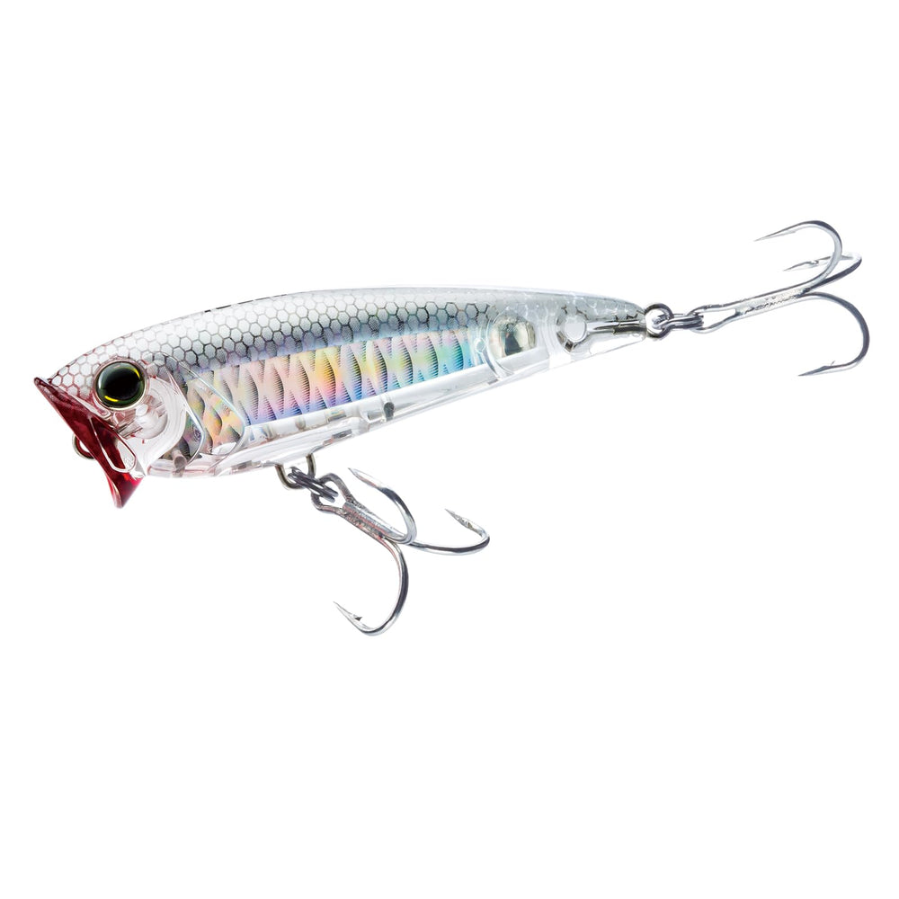 Duel Yo-Zuri R1411-HGSH 3D Inshore Popper front view for quick action in shallow waters.