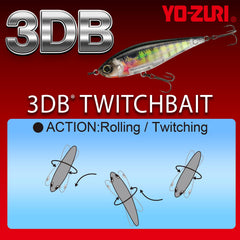 Yo-Zuri R1447 twitch-pause action triggers quick flashes and darting motion.