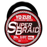 Yo-Zuri Superbraid 600yd white 30lb on spool for smooth casting and stealth line