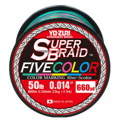 Duel Yo-Zuri Superbraid blue spool demonstrates a smooth, strong line with enhanced abrasion resistance.