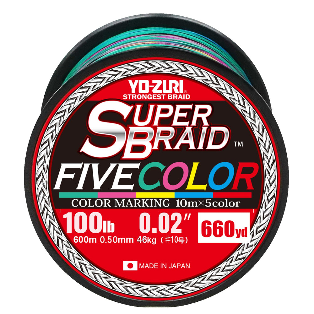 Duel Yo-Zuri Superbraid on a spool, smooth construction for strong casting.