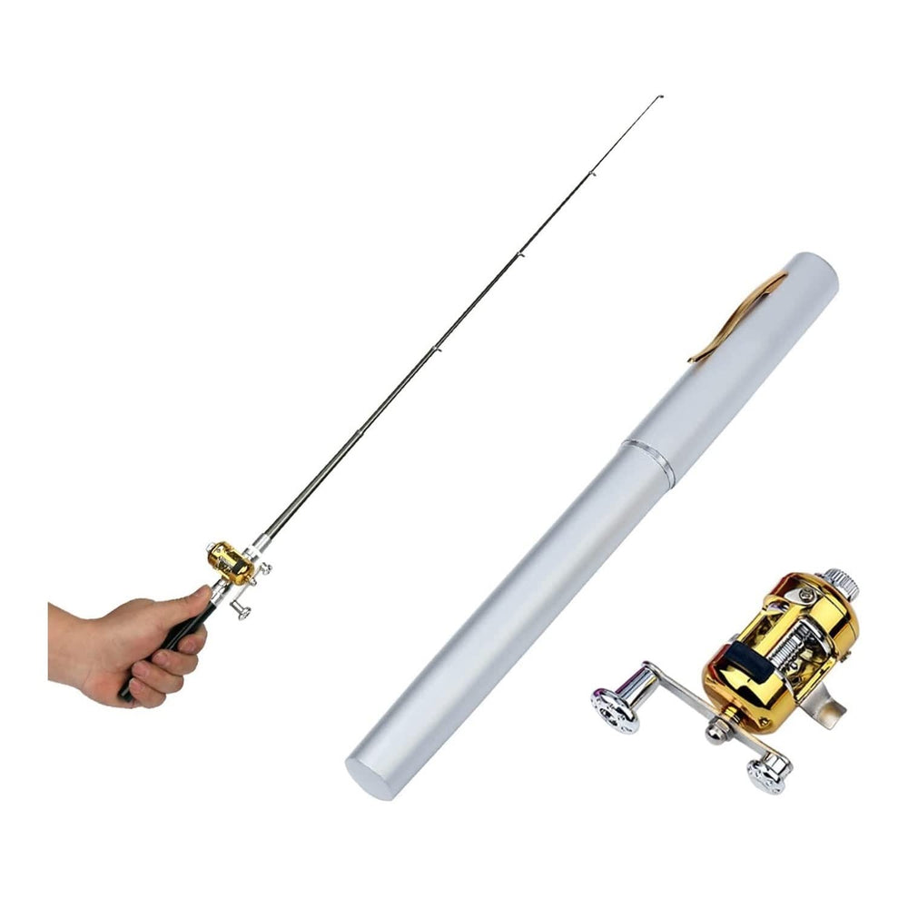 Duirubeo pocket-size fishing rod compact for easy travel and quick setups.