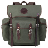 Duluth Pack Wanderer Pack olive drab, front view, durable canvas ready for daily adventures