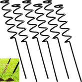 Dunzy 8-pack spiral fishing rod holders set in black finish