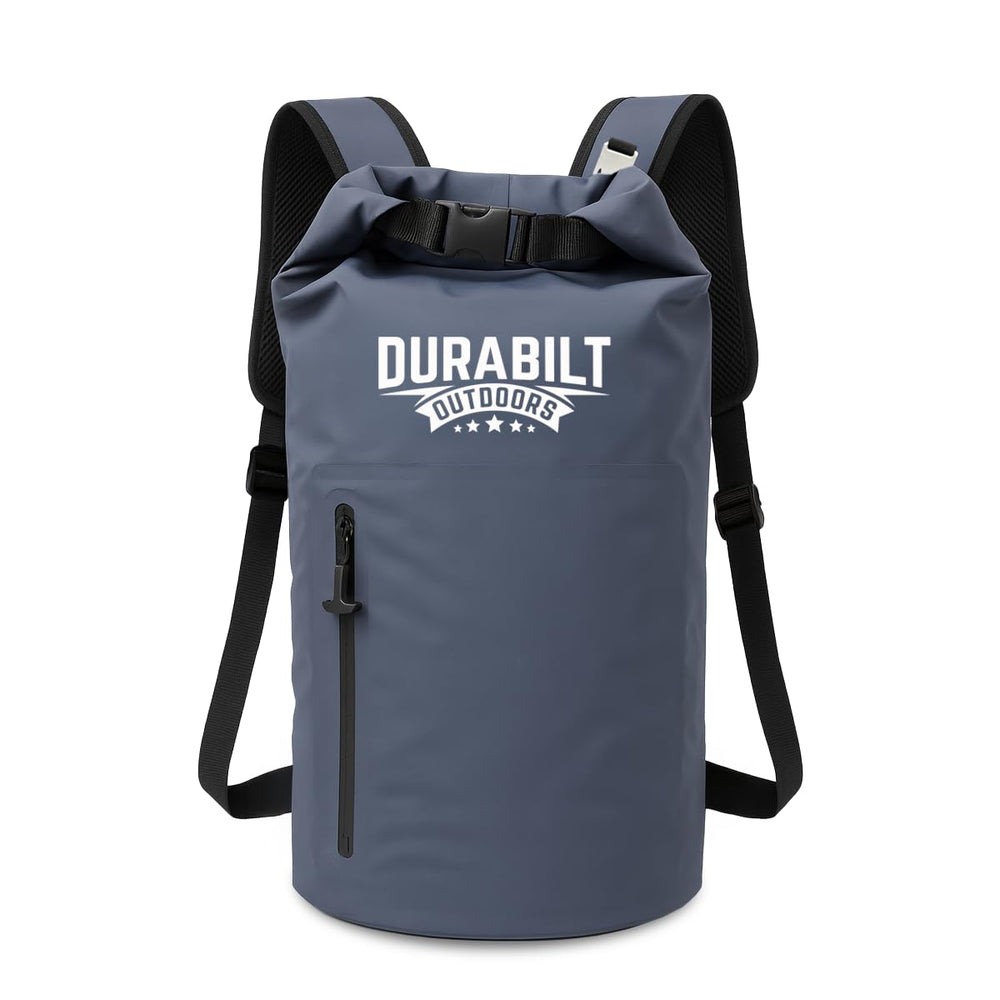 DuraBilt 20L cooler backpack front view shows rugged capacity for day trips