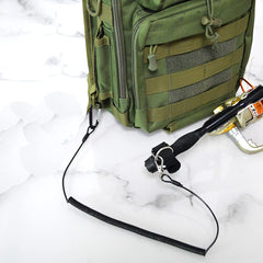 Included fishing lanyards and straps