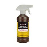 Durvet Scarlet Oil bottle with sprayer for easy topical application.