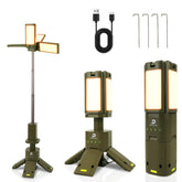 DUSKTEC telescopic camping lantern extended for wide-area illumination