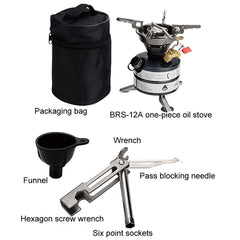 Foldable brazier stand provides stability on uneven terrain for DUZHONG stove.