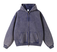 DXSHCV oversize vintage hoodie front view for relaxed casual wear and street-ready style.