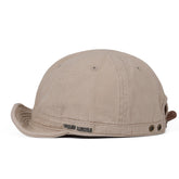 Front view of CLAPE DY06 beige cotton baseball cap