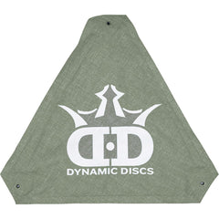 Dynamic Discs folding stool on a disc golf course Flint Gray for rests