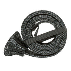 Close-up of rod tip end loop on DynoGoods rod sleeve, black
