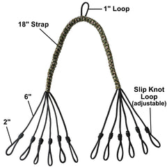DynoGoods strap offers versatile carrying by strap or around the neck.