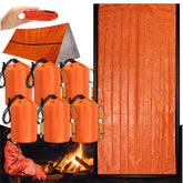 Dzronda emergency sleeping bag with whistle ready for rapid shelter in the outdoors.