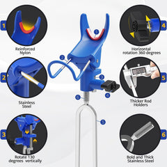 360° horizontal and 130° vertical rotation mechanism