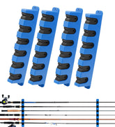 DZrudun horizontal wall-mounted rod holder holding 12 fishing rods