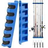 DZrudun vertical fishing rod holder mounted on wall
