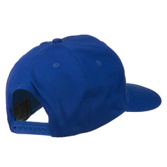 e4Hats Admiral cap closeup shows thick cotton-poly blend and premium embroidery