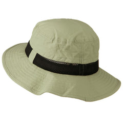 e4Hats.com Talson UV bucket hat side mesh khaki demonstrates cooling ventilation for outdoor use