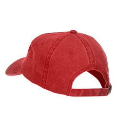 e4Hats Fish Bone Embroidered Cap top view showing six-panel crown