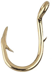 Eagle Claw 038A-12 classic gold hooks with salmon egg up eye offset for salmon fishing
