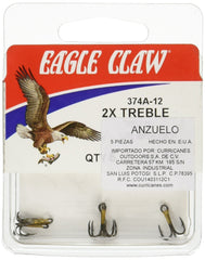 Eagle Claw 374AH-12 classic bronze treble hook for durable performance