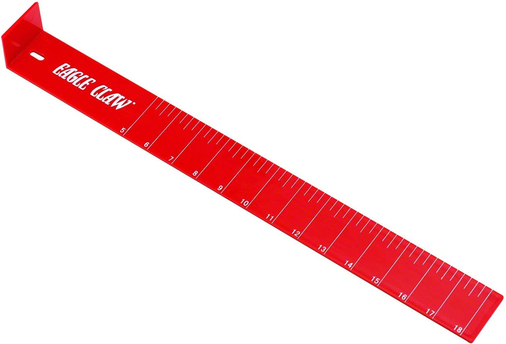 Eagle Claw AECMB measuring board top view for precise catch length measurement