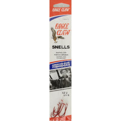 Eagle Claw Baitholder Snell assembly shows secure bait presentation during rig setup