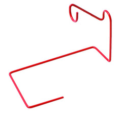 Eagle Claw Ice Fishing Rod Holder in red, large size, enhances night visibility and bite signaling.