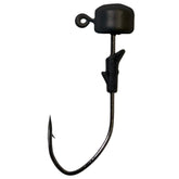 Eagle Claw Lazer Sharp Pro-V Finesse Ned Rig Jighead close-up showing precise hook alignment