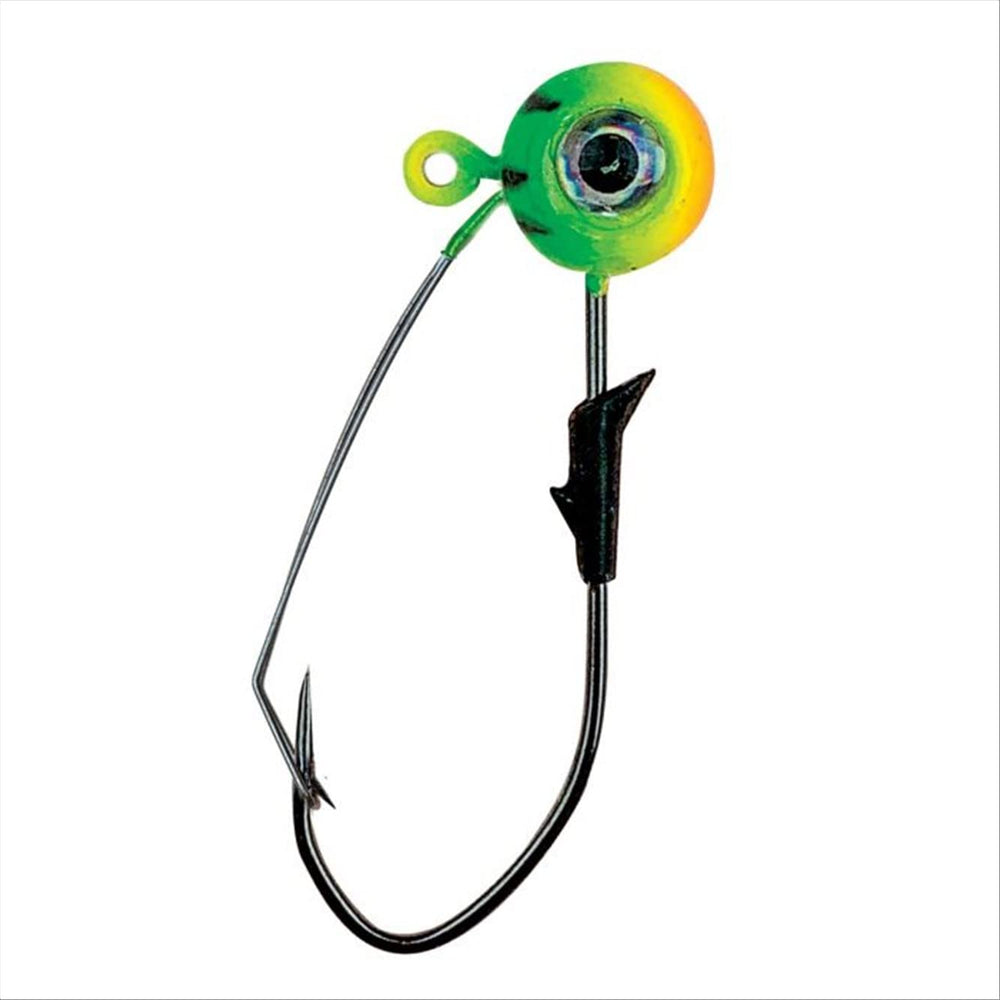 Eagle Claw PRO-V WDLESS Eagle Eye Jig FireTiger front view for versatile lure action
