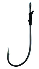 Eagle Claw TK180 5/0 hook in platinum black for fast penetration and worm presentations