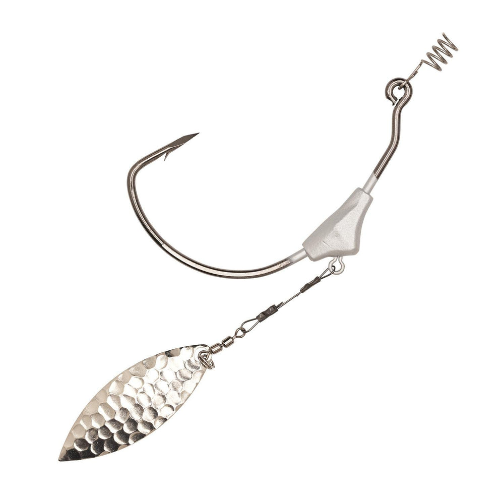 Eagle Claw Trokar Swim Blade front view with durable willow blade for lifelike action.