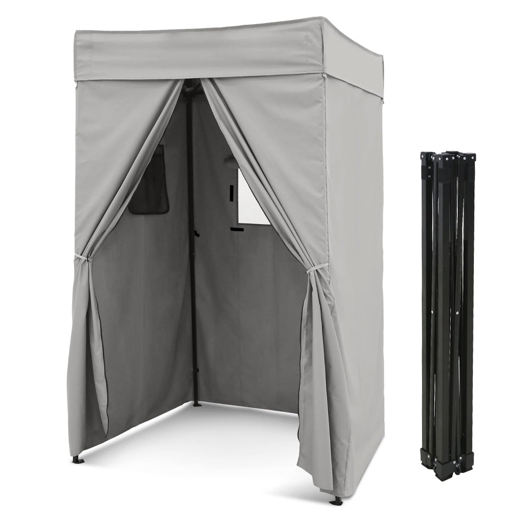 EAGLE PEAK Flex Compact 4x4 canopy frame enabling quick privacy for photoshoots.